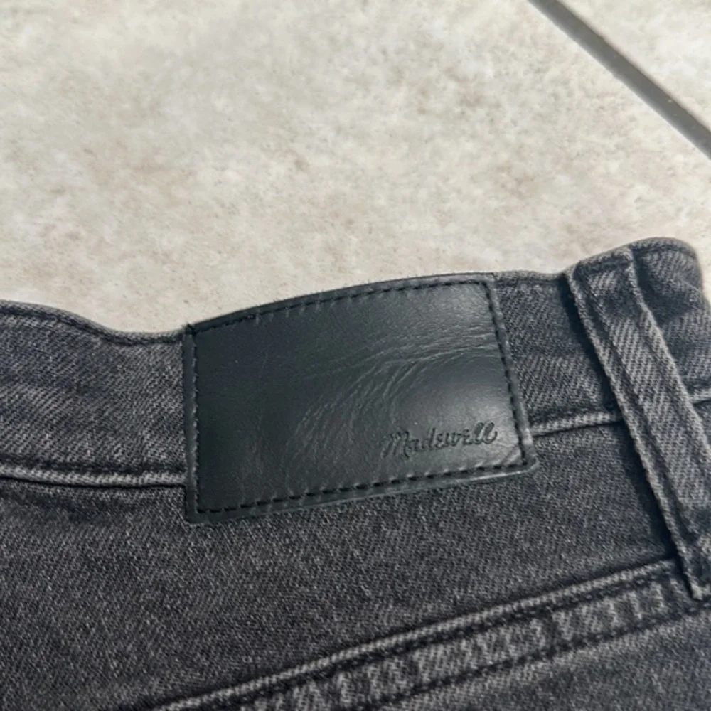 Madewell The High-Rise Slim Boyjean in‎ Caton Wash: Ripped-Knee Edition